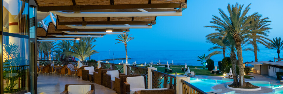 20 ATHENA BEACH HOTEL VERANDA NIGHT SHOT