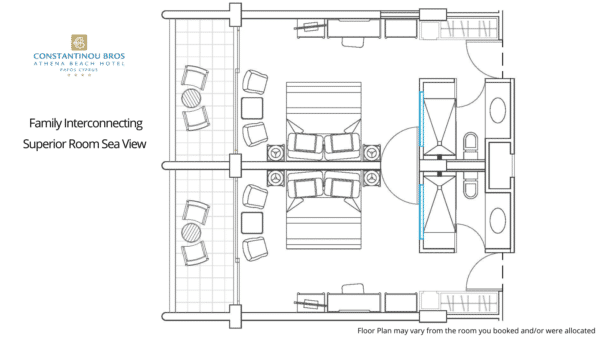 13 Family Interconnecting Superior Room Sea View