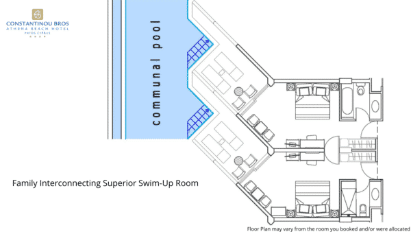 16 Family Interconnecting Superior Swim-Up Room