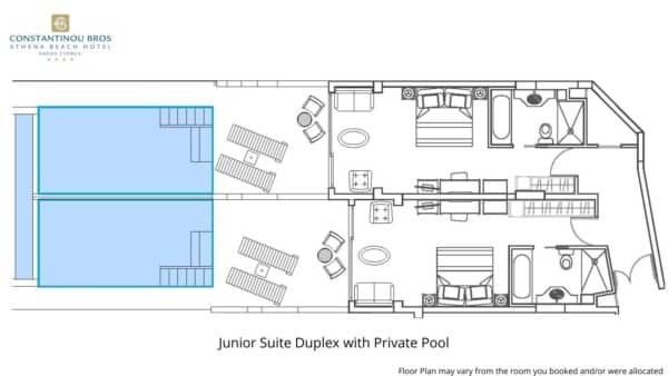 21 Junior Suite Duplex with Private Pool