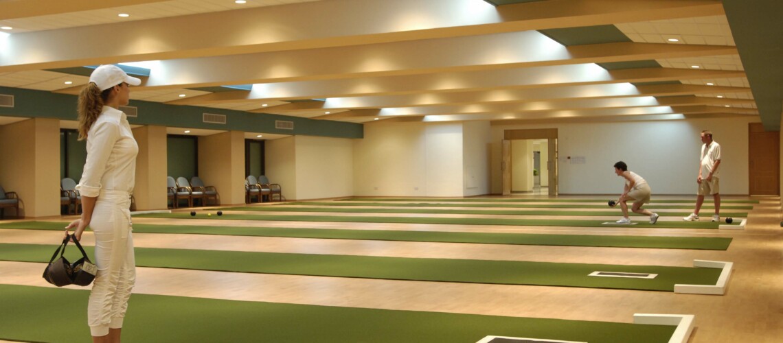 84 ATHENA ROYAL BEACH HOTEL ARTEMIS HALL SHORT MAT BOWLS